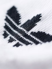 adidas Originals Off White Trefoil Liner Socks 3 Pack - Image 4 of 4