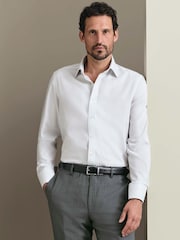 Charles Tyrwhitt Stripe Non-iron Royal Oxford Slim Fit Shirt - 7суретінің 1 суреті