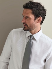 Charles Tyrwhitt Stripe Non-iron Royal Oxford Slim Fit Shirt - 7суретінің 4 суреті