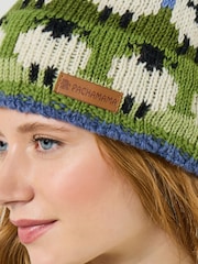 Joe Browns Blue Flock of Sheep Bobble Hat - Image 3 of 4