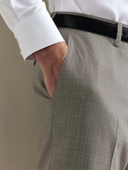 Neutralna boja - Charles Tyrwhitt Uži kroj Italijanski Luksuz Odelo Pantalone - Slika 4 od 5