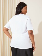 Curves Like These White Le Club Short Sleeve Graphic T-Shirt - Image 4 of 4