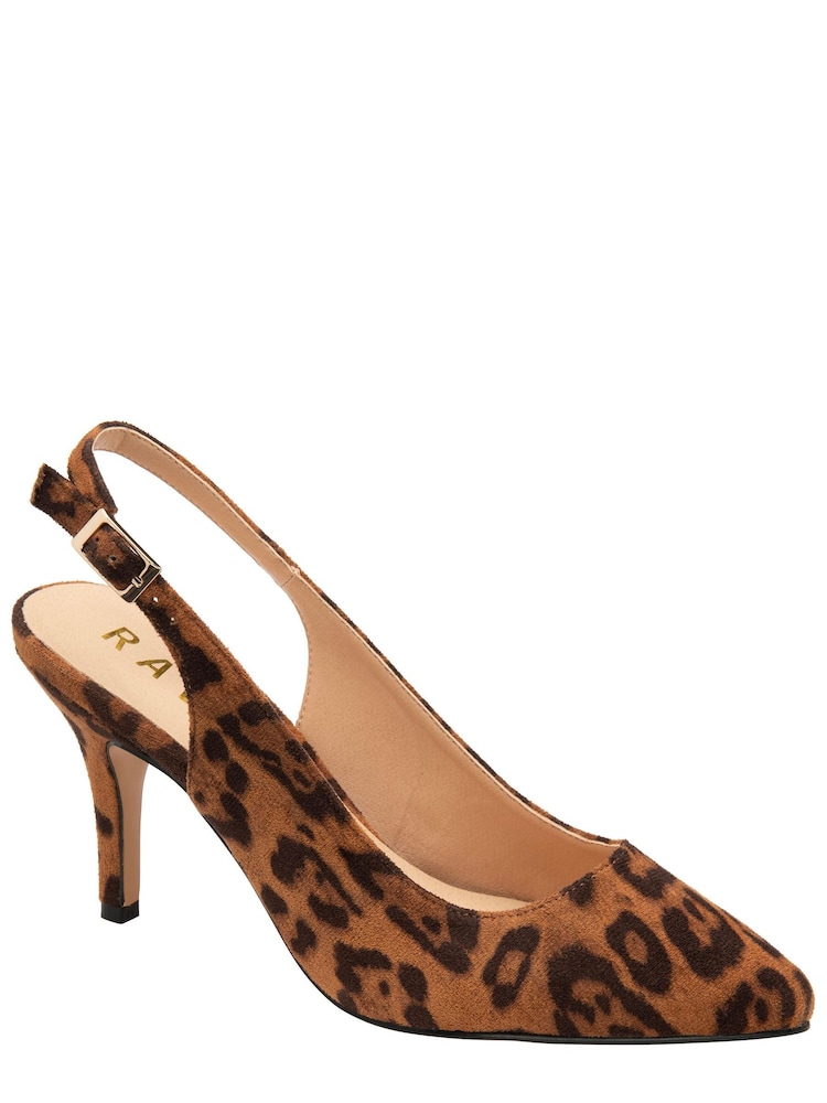 Ravel Animal Slingback  Stiletto Court Shoe - Image 1 of 4