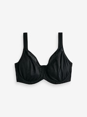 Black F-K Ultimate Support Cotton Minimiser Padded Strap Bra - Image 8 of 10