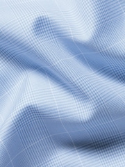 Charles Tyrwhitt Prince Of Wales-rutet strykefri twill-skjorte med smal passform - Bilde 5 av 5