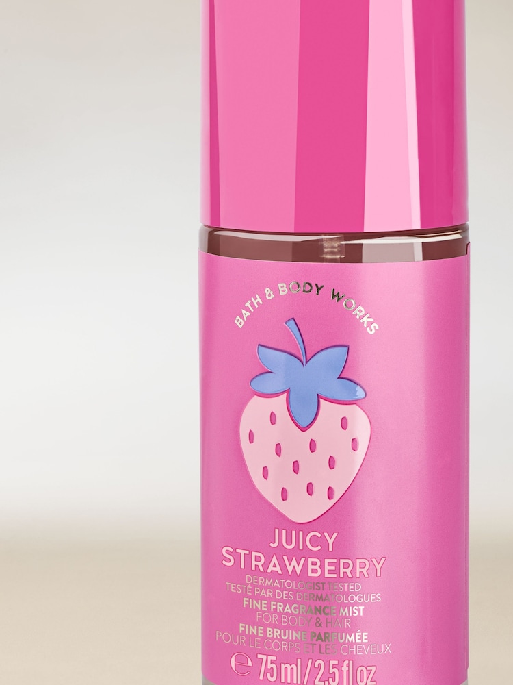 Bath & Body Works Juicy Strawberry Travel Size Fine Fragrance Mist 75ml - Image 2 of 3