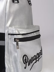Pineapple Silver Retro Logo Pocket Backpack - Image 4 of 4