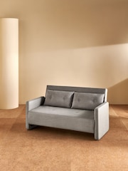 MADE.COM Pebble Grey Haru 2 Seater Sofa Bed - Image 4 of 8
