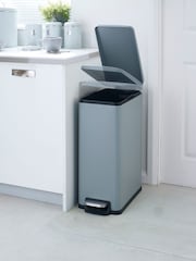 Grey 45L Slim Soft Close Pedal Bin - Image 2 of 5
