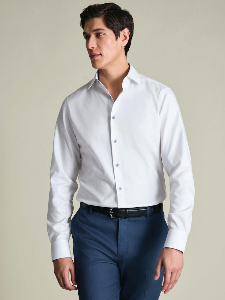 Charles Tyrwhitt Non-Iron Stretch Geometric Printed Trim Slim Fit Shirt - Slika 1 od 8 Charles Tyrwhitt Non-Iron Stretch Geometric Printed Trim Slim Fit Shirt - Slika 1 od 8
