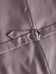 Blue Regular Fit Textured Suit Waistcoat - Image 7 of 8