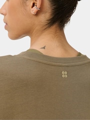 Sweaty Betty Brown After Class Crop Sweatshirt - Image 3 of 4
