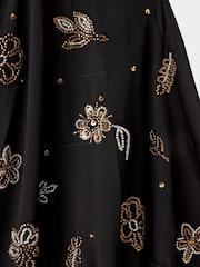 Joe Browns Black Dazzling Sequin Cape Cover-Up - Image 5 of 6