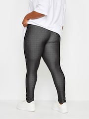 Yours Curve Black Jersey Stretch Jeggings - Image 2 of 4