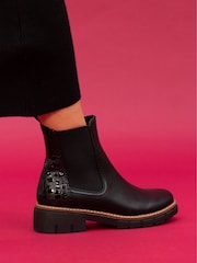 Lunar Poppins Faux Leather Ankle Boots - Image 1 of 10