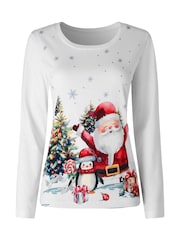 حزمة بيجامات جيرسيه Jolly Santa من Joe Browns - صورة 6 من 7