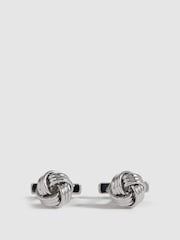 Reiss Silver Callum Knot Cufflinks - Image 1 of 5
