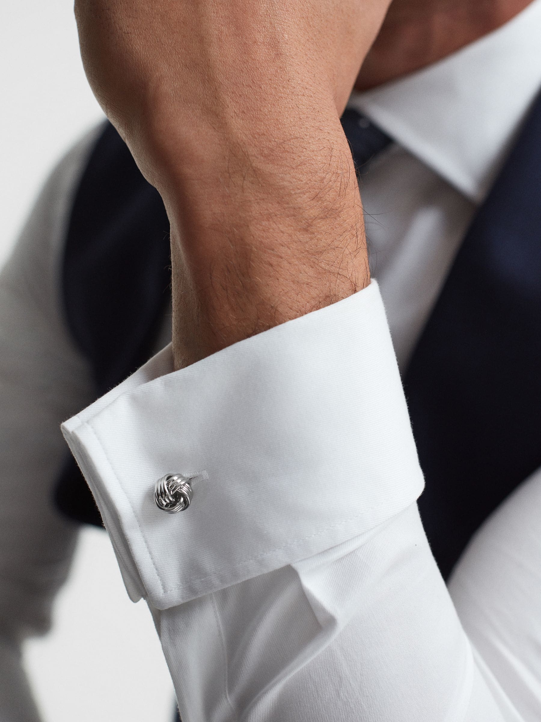 Tiffany silver knot cufflinks online