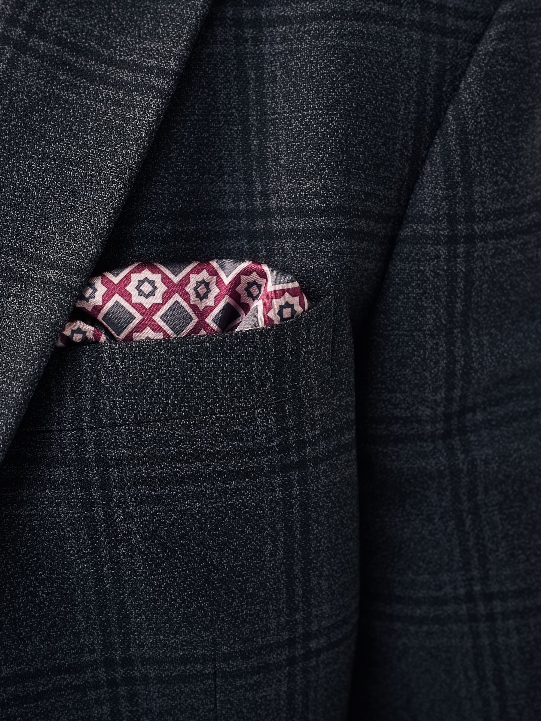 ジャケット・アウター unused 18aw check coat us1462 Buy Charcoal Grey Regular Fit Check Suit:Jacket from Next USA