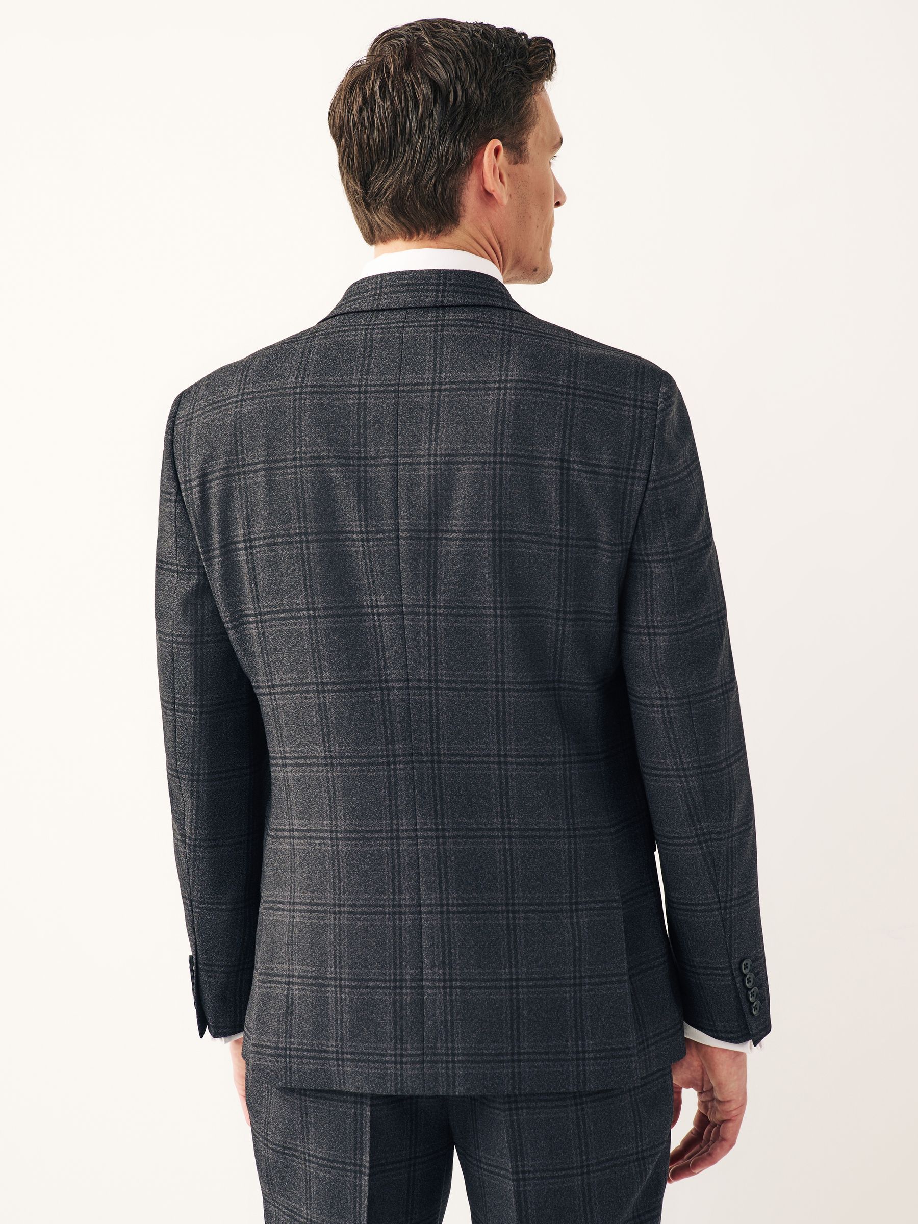 Buy Charcoal Grey Regular Fit Check Suit:Jacket from Next Canada