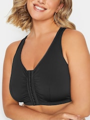 Noir - Yours Curve Non-Wired Front Fastening Bra - Image 4 de 4