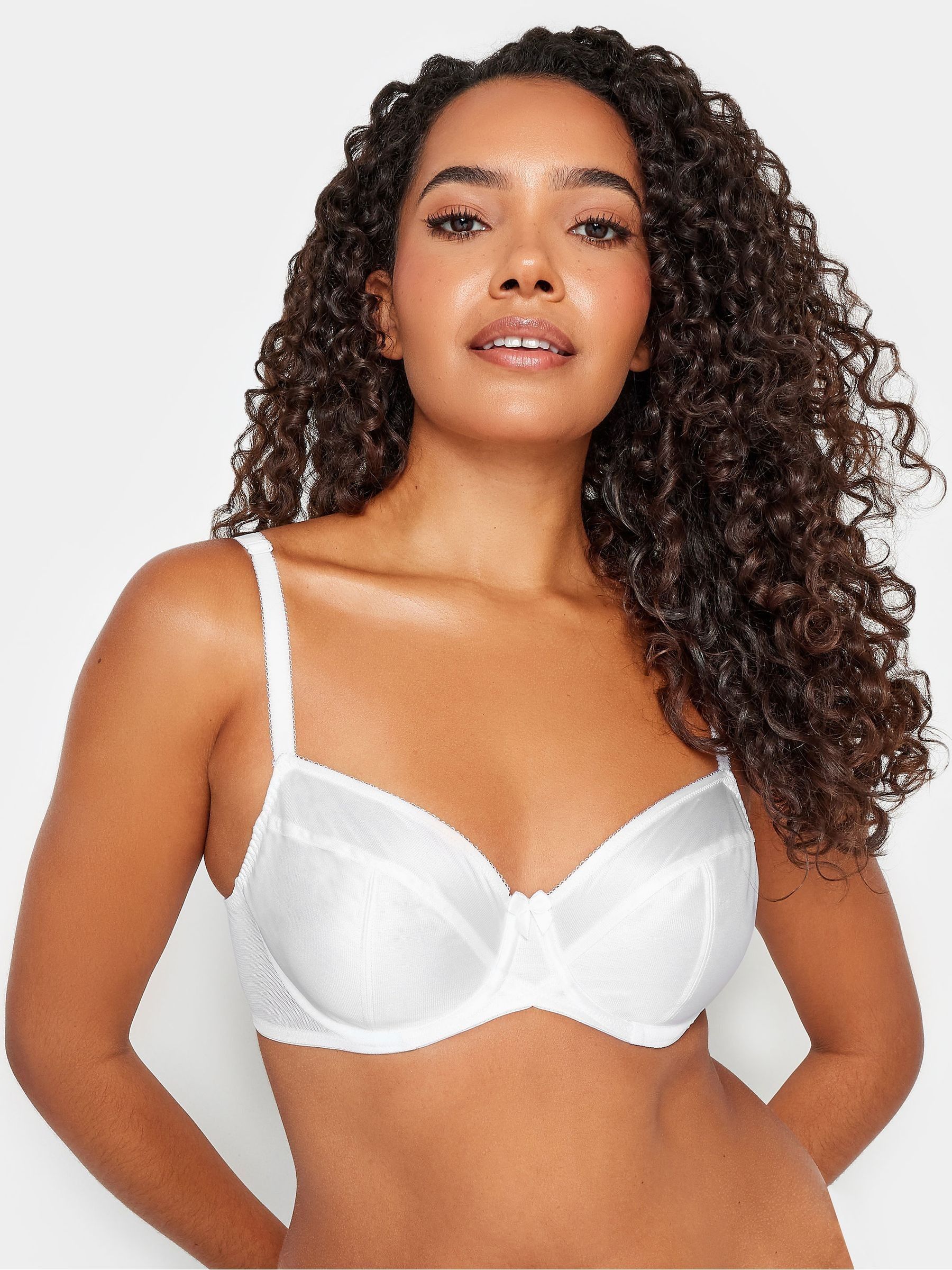 Yours Curve Women's White Smooth Non-Padded Underwired Full Cup Bra - Image 1