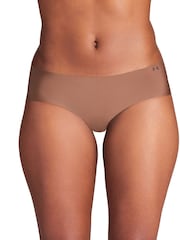 Under Armour Brown No Show Pure Stretch Hipster Knickers 3 Pack - Image 2 of 4