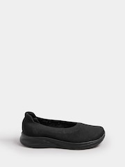 Yours Curve Slip On pletene balerinke ekstra širokog kroja EEE - Slika 2 od 5