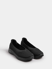 Yours Curve Slip On pletene balerinke ekstra širokog kroja EEE - Slika 3 od 5