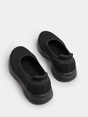 Yours Curve Slip On pletene balerinke ekstra širokog kroja EEE - Slika 4 od 5