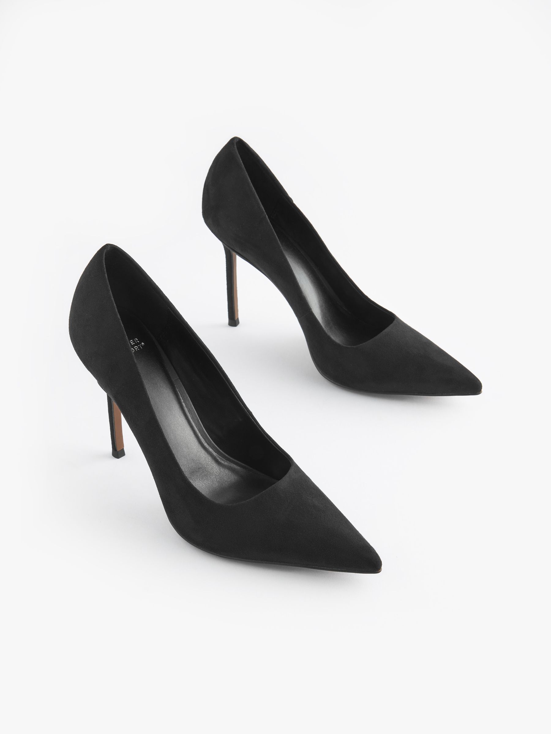 Buy Black Premium Forever Comfort Point Toe Court Shoes from Next Luxembourg