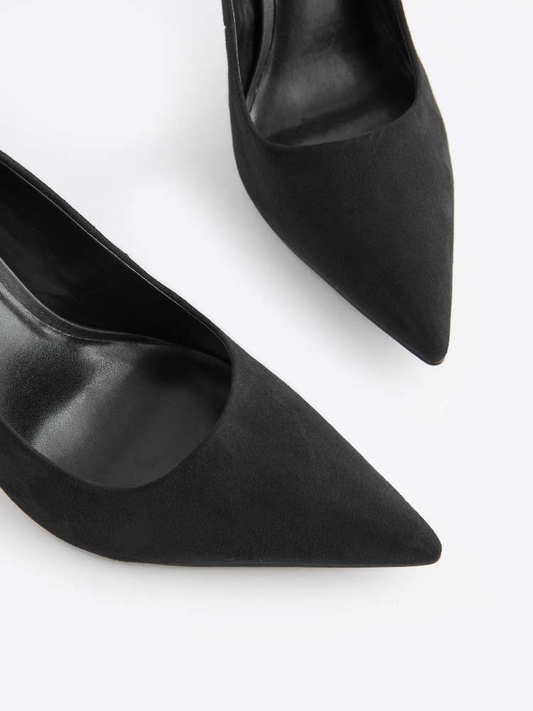 Black Premium Forever Comfort® Point Toe Court Shoes - Image 5 of 5