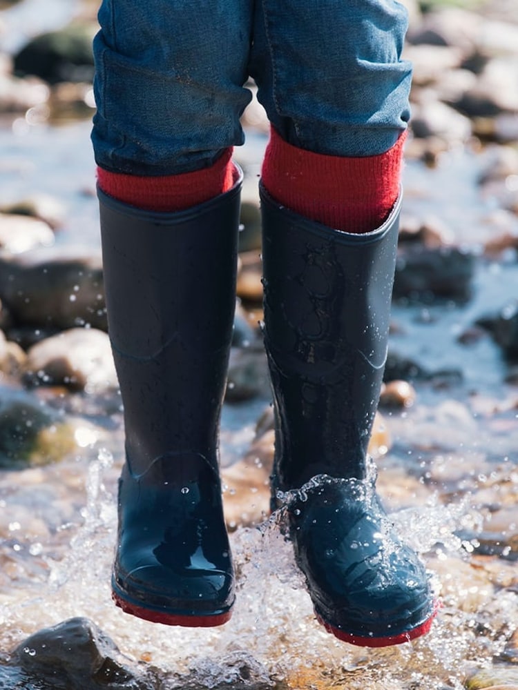 Marineblau/blau - Muddy Puddles, klassische wasserdichte Gummistiefel - Bild 1 von 4 Marineblau/blau - Muddy Puddles, klassische wasserdichte Gummistiefel - Bild 1 von 4