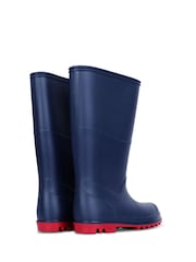 Muddy Puddles Navy Blue Classic Waterproof Wellies - Image 3 of 4
