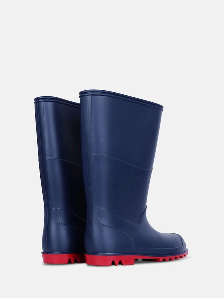 Muddy Puddles Navy Blue Classic Waterproof Wellies - Image 3 of 5