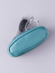 Lakeland Leather Teal Green Double Glasses Case - Image 4 of 4