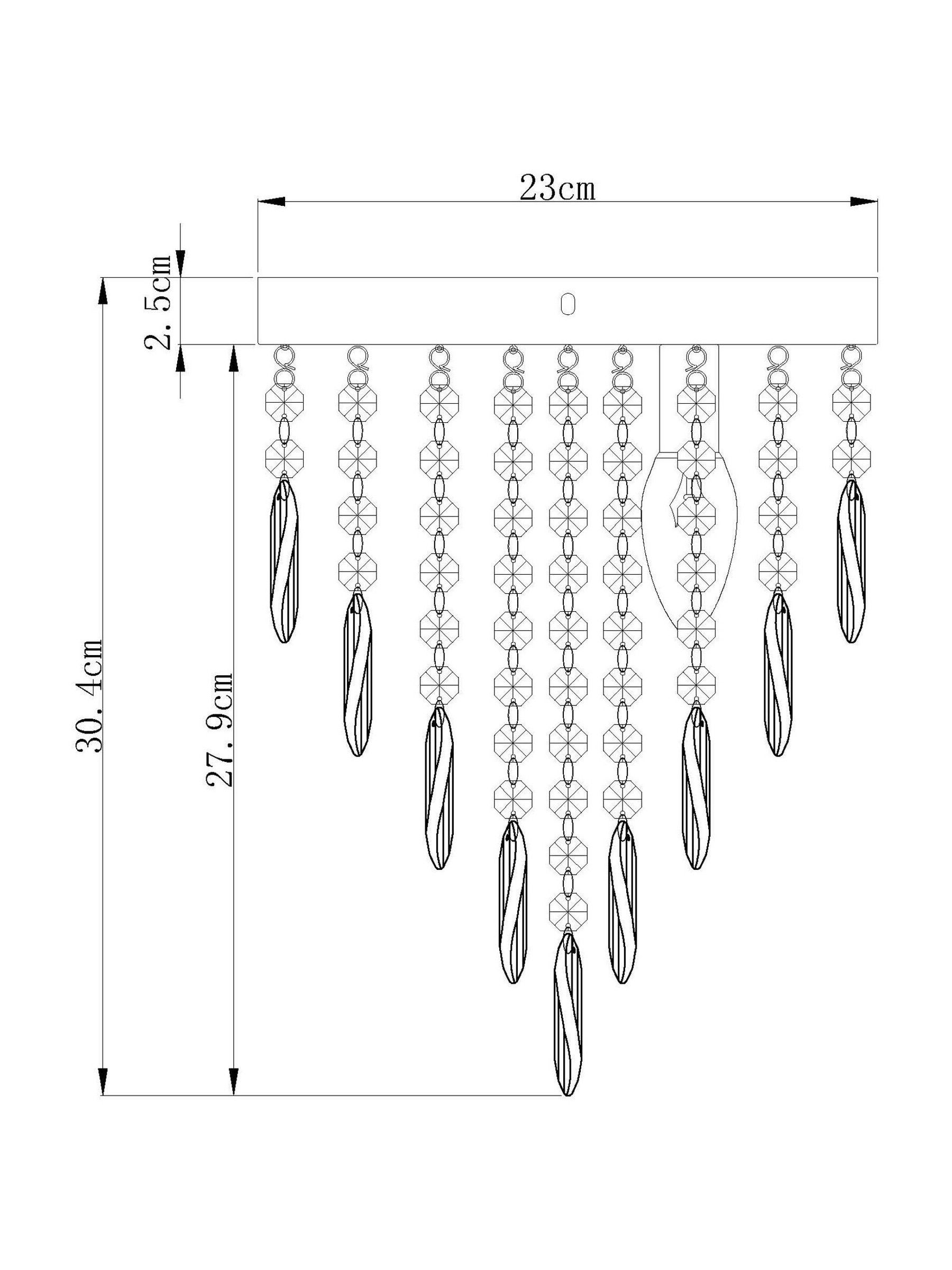 Chrome twist ceiling light cheap