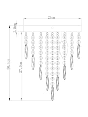 Chrome Twist 3 Light Flush Fitting Ceiling Light - Image 4 of 4
