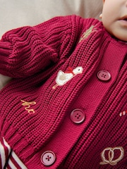 Mamas & Papas Christmas Icons Knitted Cardigan & Leggings Set - Image 3 of 7