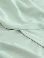 Sage Green Wrap Front Bridesmaid Maxi Dress - Image 7 of 7