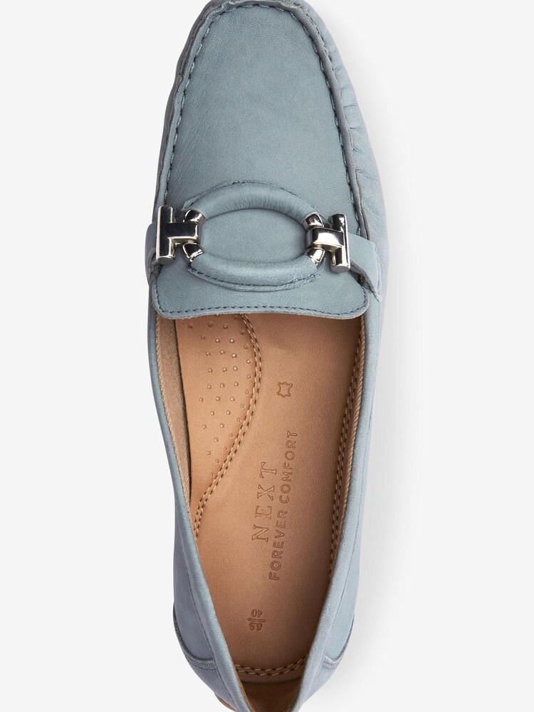 Niebieski - Forever Comfort® Leather Hardware Driver Shoes - Image 6 of 7