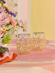 Cath Kidston Set of 2 Multi Miffy Botanical Tumbler Glasses - Image 1 of 2