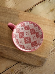 Set of 4 Pink Palermo Patterned Mugs - Image 4 of 5