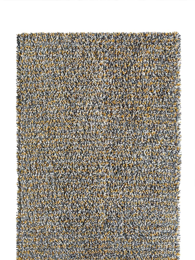 Origins Gold Rocks Shaggy Rug - Image 2 of 2
