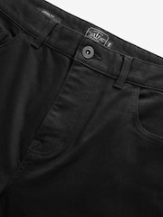 Solid Black Classic Stretch Relaxed Fit Jeans - Image 8 of 11