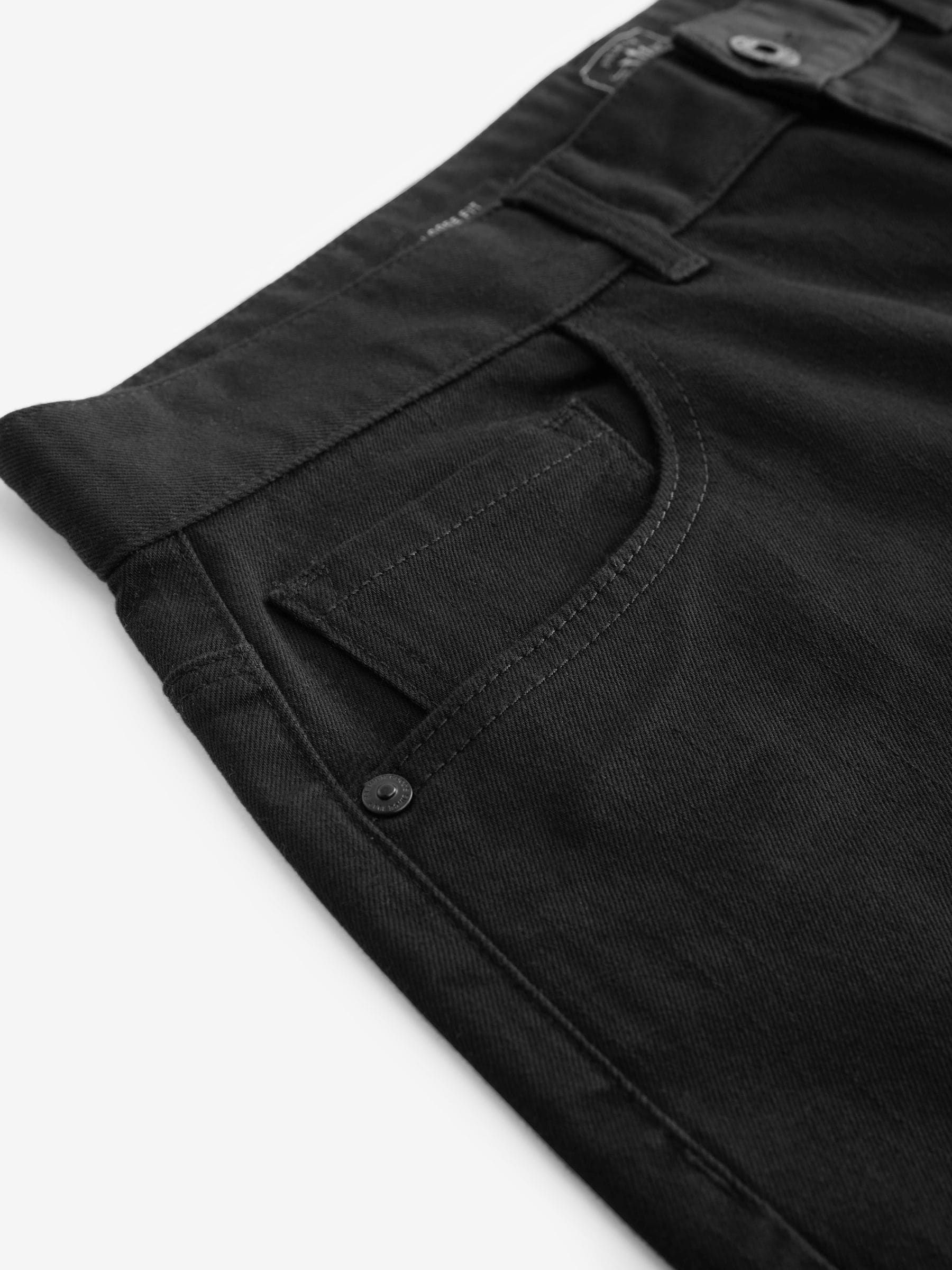 ★ DIAGONAL★ SIDE FASTEN DENIM PANTS black DA233PT06BK Buy Black Solid Classic Stretch Relaxed Fit Jeans from Next USA