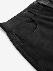 Solid Black Classic Stretch Relaxed Fit Jeans - Image 9 of 11