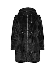 Yours Curve Faux Fur Longline Zip Hoodie - Slika 5 iz 5