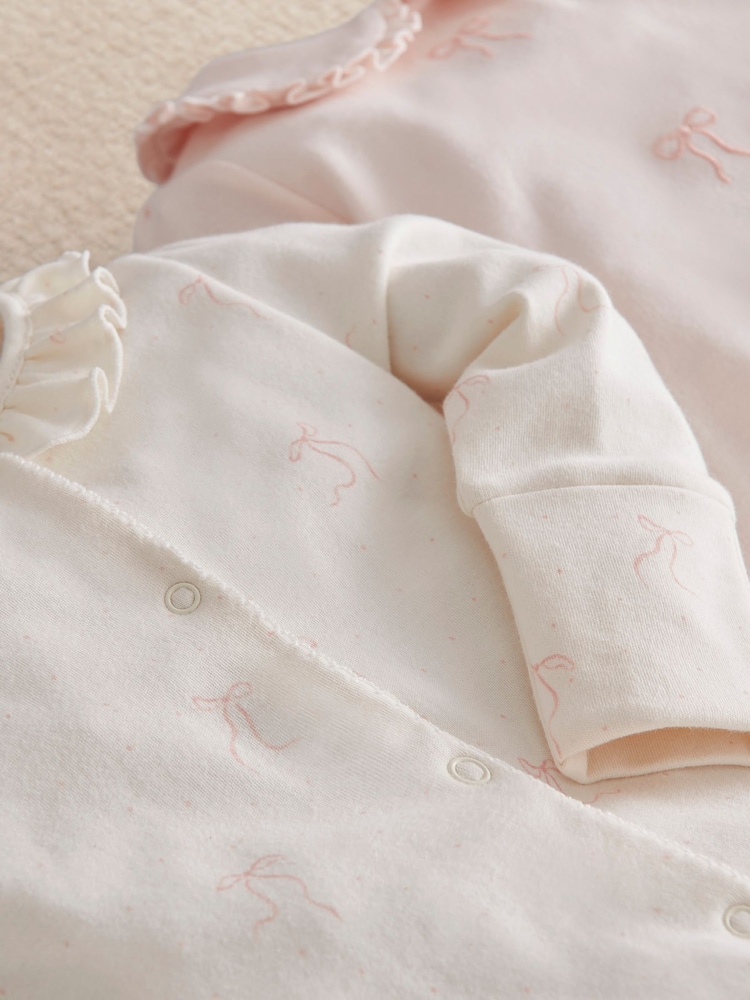Mamas & Papas Pink Nutcracker Fairy Sleepsuits 3 Pack - Image 3 of 3 Mamas & Papas Pink Nutcracker Fairy Sleepsuits 3 Pack - Image 3 of 3