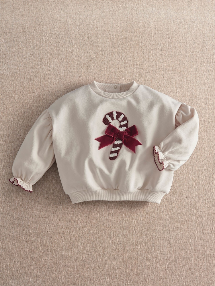 Mamas & Papas Candy Weihnachts-Sweatshirt - Bild 1 von 3 Mamas & Papas Candy Weihnachts-Sweatshirt - Bild 1 von 3